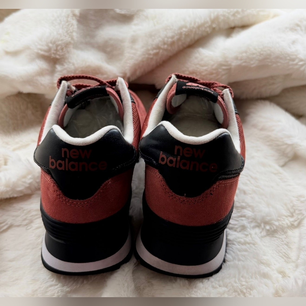 New Balance 574 Classic Sneakers - Rust/Black No Box - Picture 4 of 6